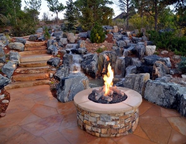 beautiful rock garden large garden rocks firepit patio decor ideas