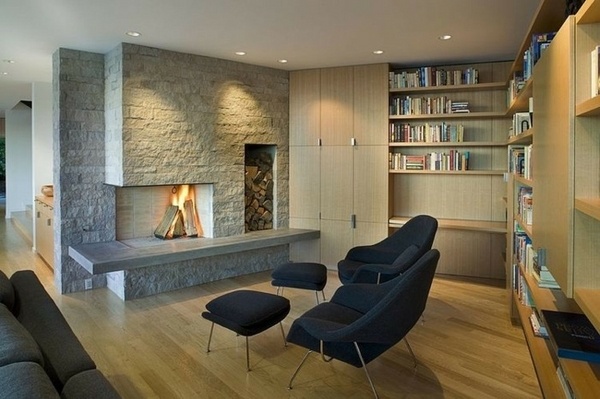 beautiful stone fireplaces contemporary living room interior wood burning fireplace