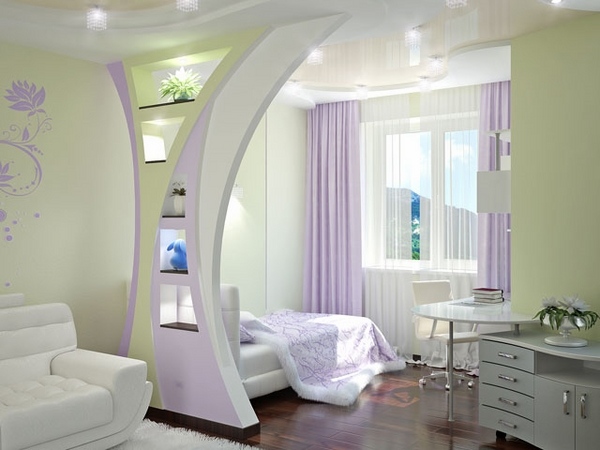 beautiful teen room ideas girls bedroom ideas room divider shelves green purple decor