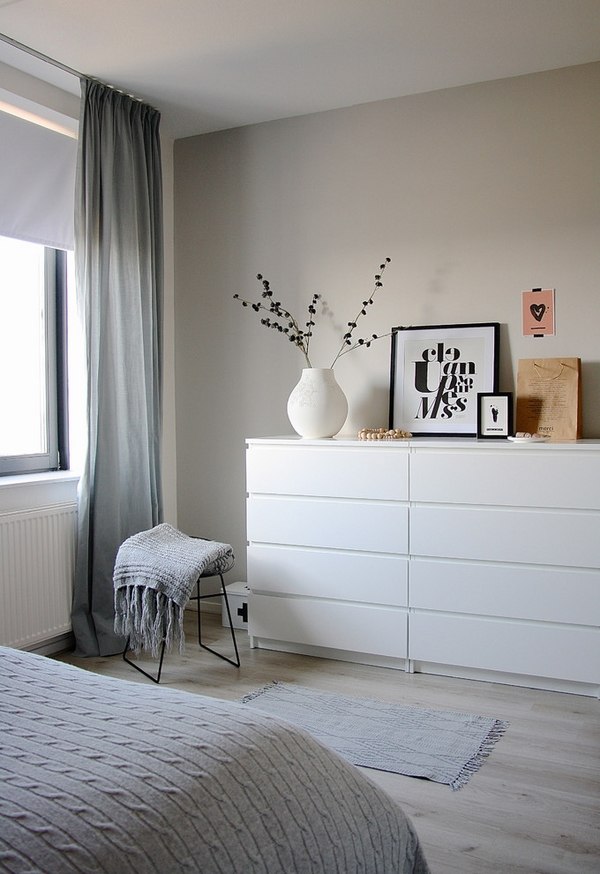 Modern White Dressers Stylish Bedroom, Small Bedroom With Dresser Ideas