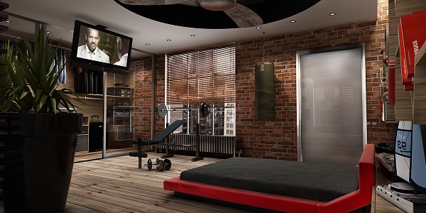 brick wall modern red bed design bedroom ideas for men