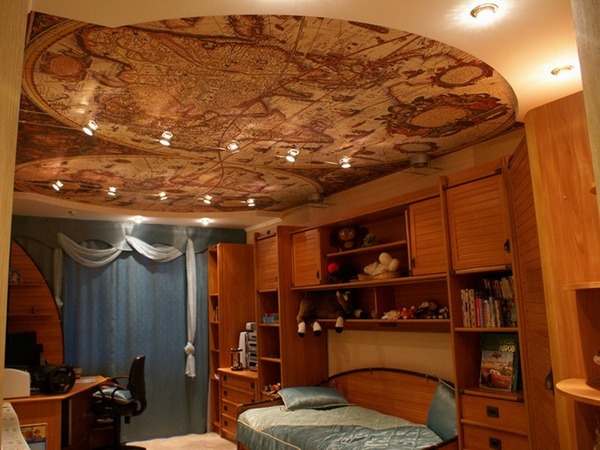 brilliant kids bedroom ceiling ideas ancient world map modern 