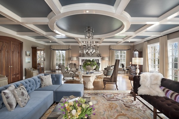 ceiling designs ideas coffered ceilings living room design ideas