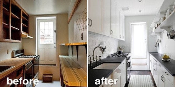 cheap makeover before and after small kitchen renovation ideas