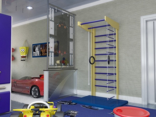 contemporary home gym for kids cool