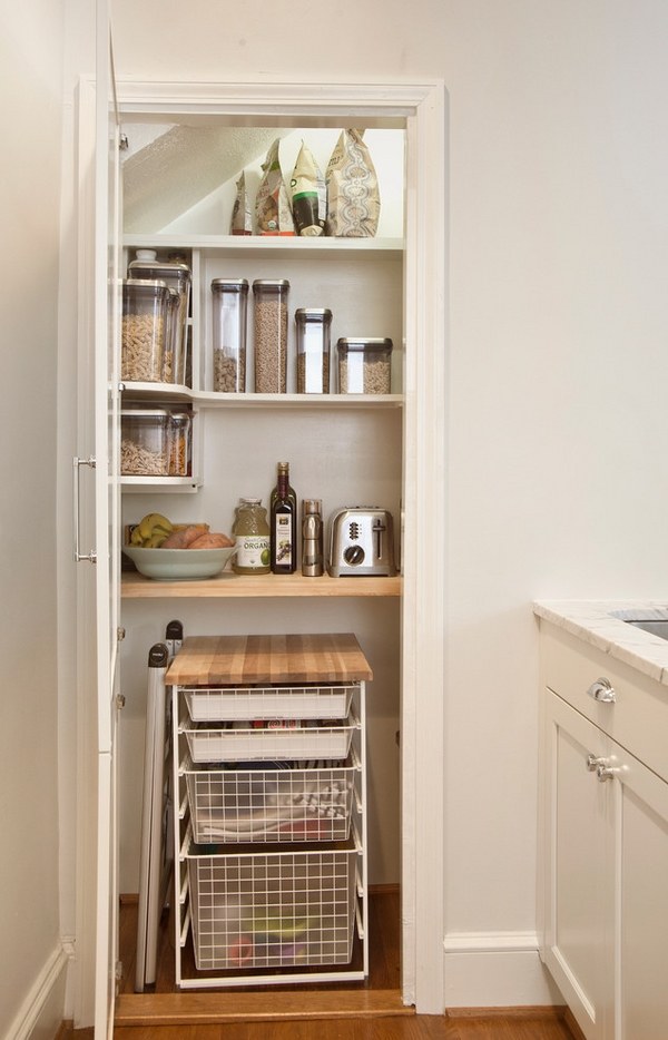creative pantry ideas organizers shelves baskets