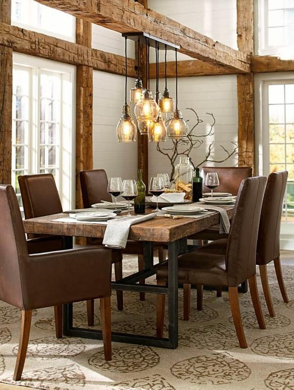 Spectacular rustic dining tables made of solid wood