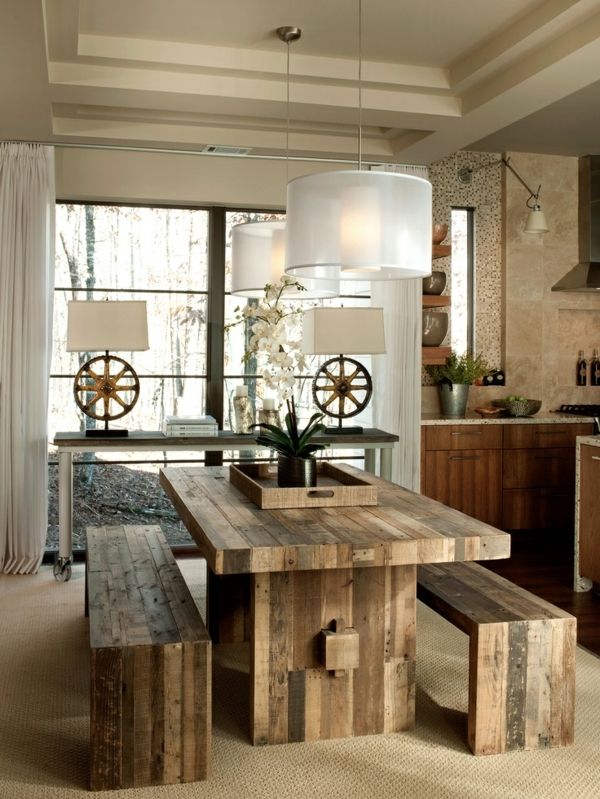 Spectacular Rustic Dining Tables Made Of Solid Wood