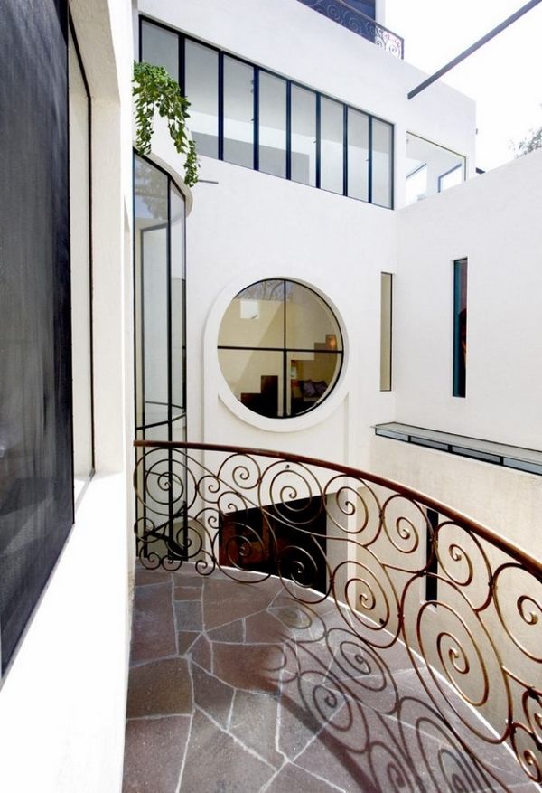 elegant railings wrought iron ornaments modern house
