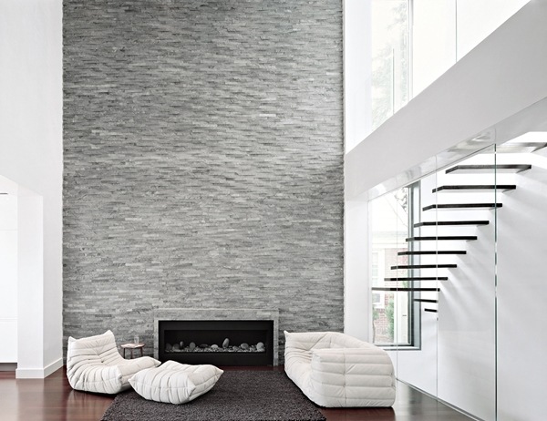 glass walls contemporary minimalist living room