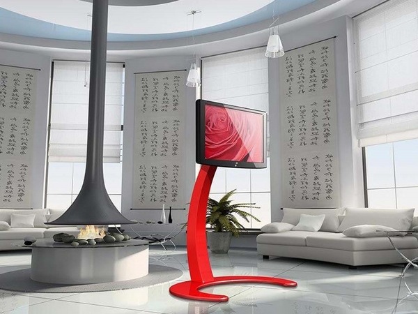 futuristic tv stand minimalist living room design ideas