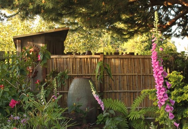 garden decorating bamboo fence privacy 