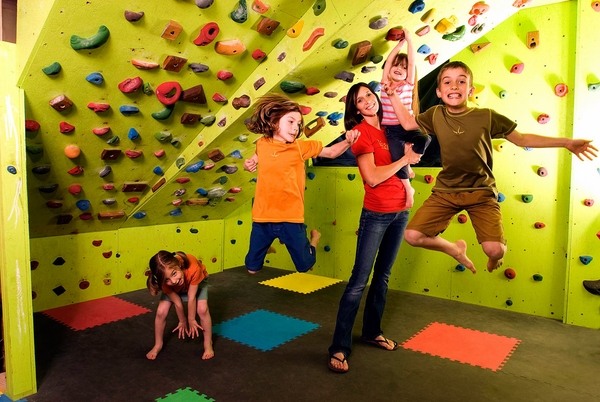 kids climbing wall home gyms for kids ideas