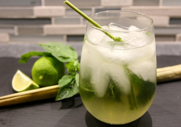 lemongrass basil home drinks ideas cold summer drinks