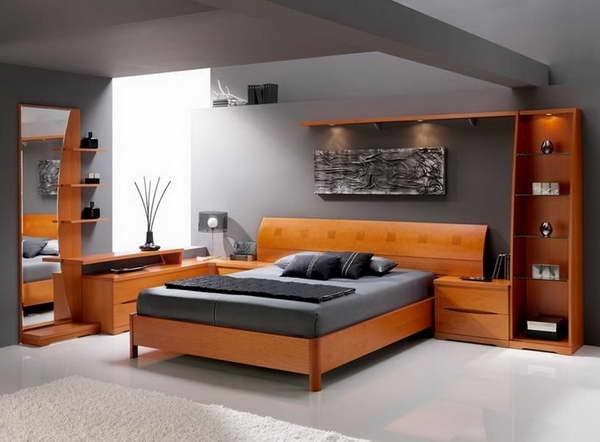 mens grey natural wood chic masculine bedrooms design ideas