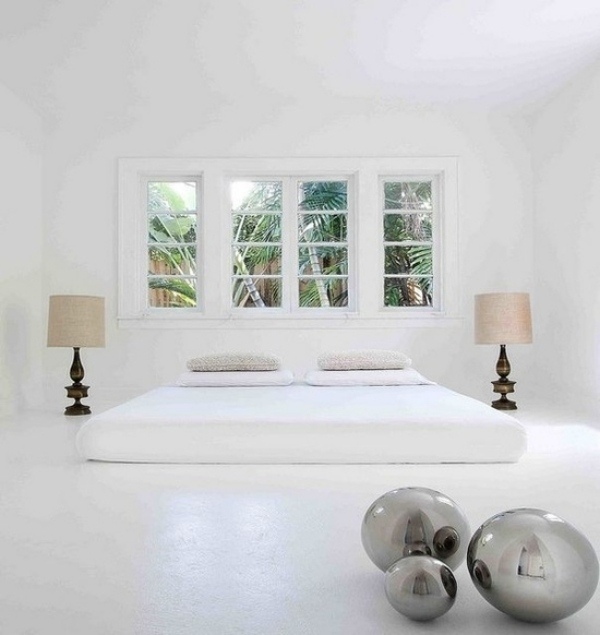 minimalist design white bedtoom metal balls lamps