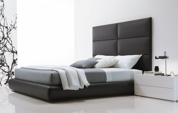 minimalist furniture ideas gray white colors platform bed