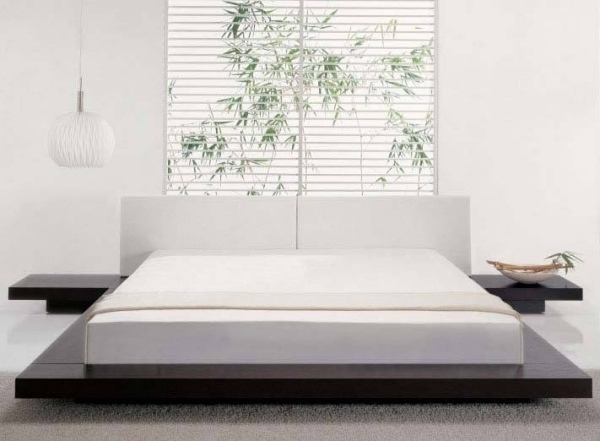 minimalist interior in white bamboo decoration