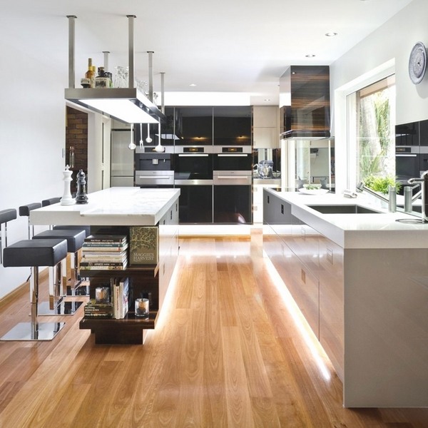 minimalist kitchen fluorescent light under cabinet lighting