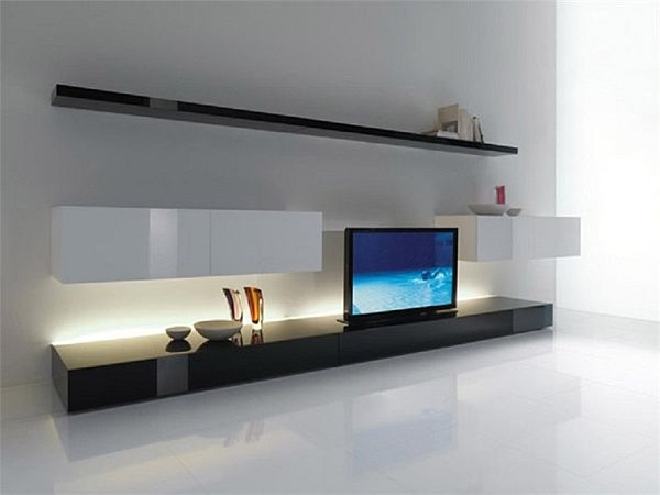 minimalist tv cabinet trendy furniture black white
