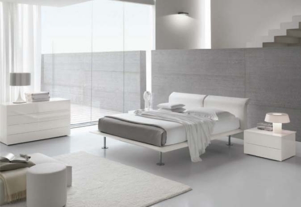 mirrored wardrobe minimalist furniture ideas white bedroom interior design