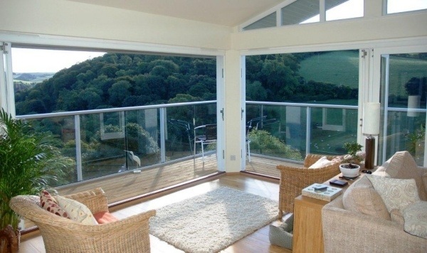 modern railings panorama view outdoor furniture