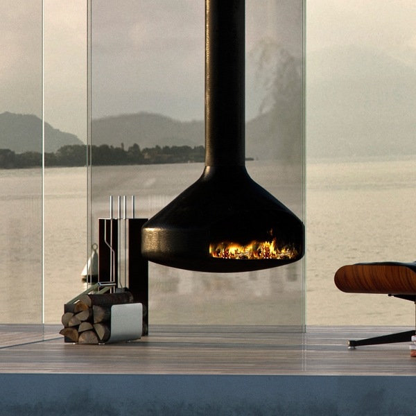 modern fireplaces hanging fireplace design modern home heating