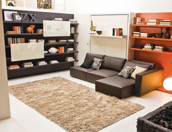 modern furniture ideas murphy bed couch leather sectional sofa
