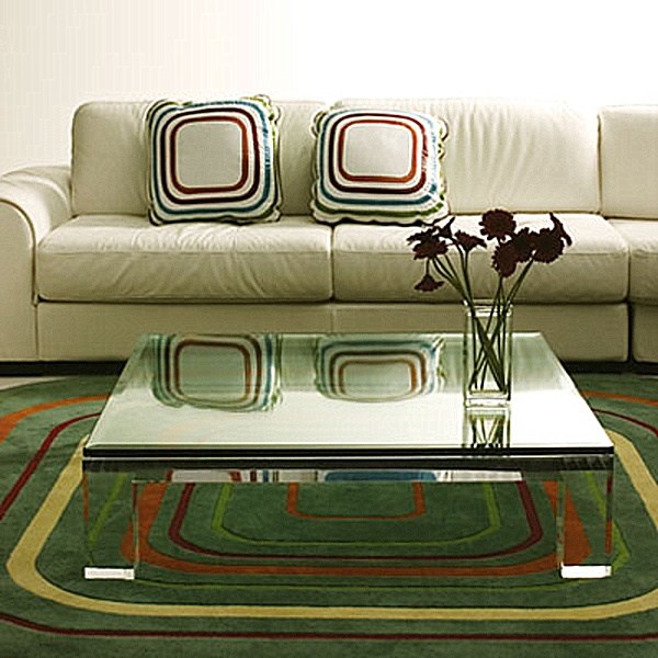 modern furniture lucite square side table