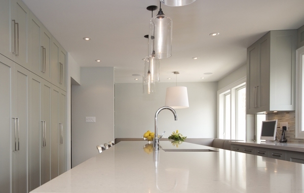 modern lighting contemporary white kitchen design