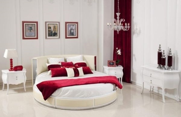 modern red white interior pictures chandelier curtains