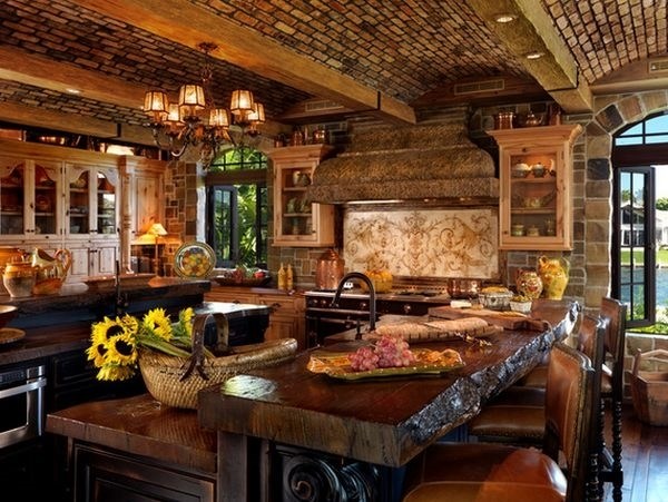 natural wood kitchen countertop rustic furniture amazing kitchen designs