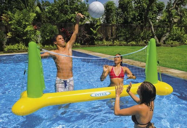 outdoor swimming pool voleyball net inflatable toys