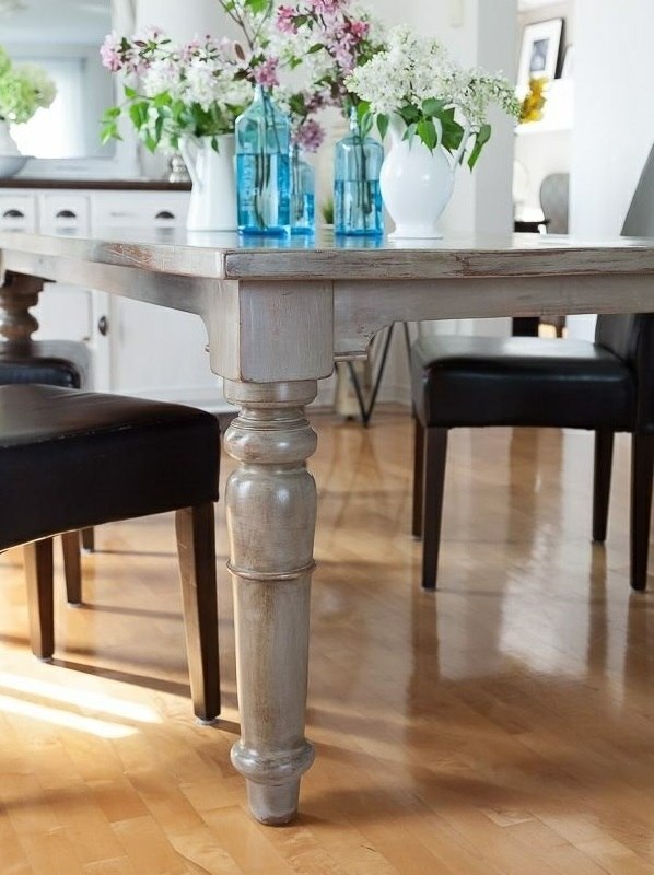 rustic table wood furniture dining room decor