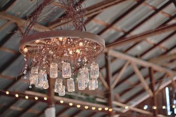 easy creative diy mason jar chandelier decor