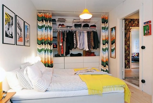  ideas bed shelves colorful closet curtains
