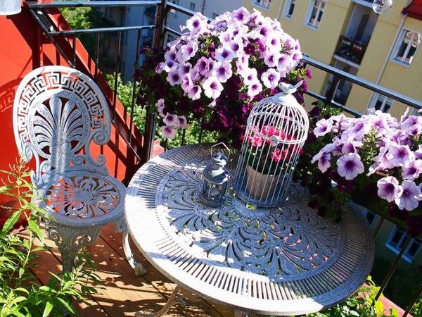 small balcony design ideas outdoor furniture round table chair