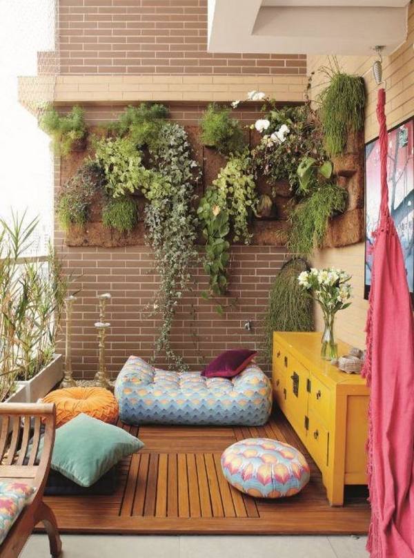 small balcony garden ideas vertical wall garden modern balcony decoration