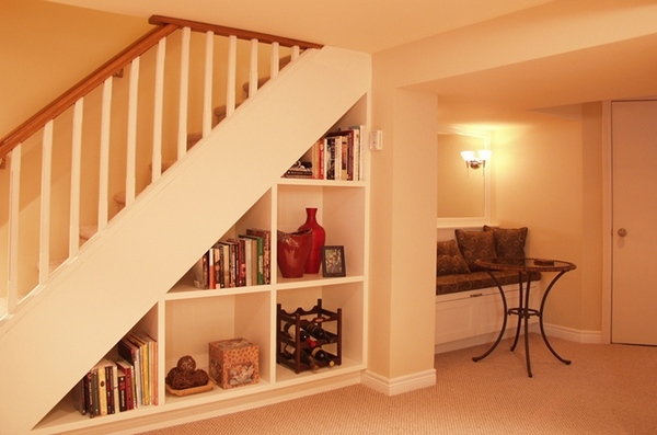 design space saving ideas under stairs storage space