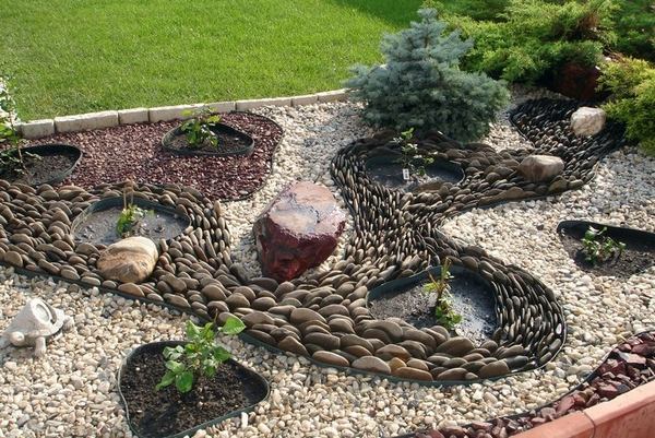 small garden patio decoration ideas rock landscape