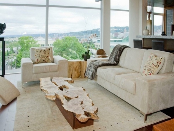 rustic style furniture living room interior 