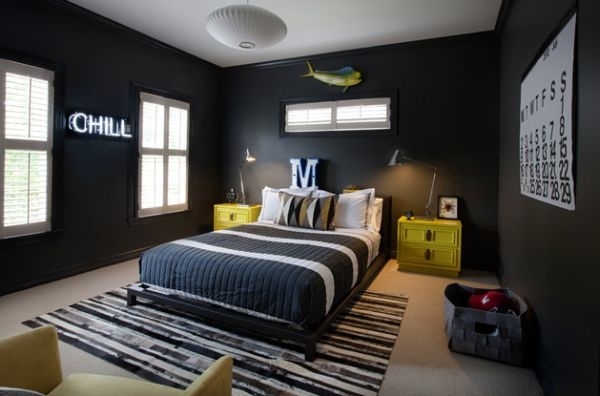 teen-boy-bedroom-ideas-cool-dark-walls-modern-are-rug