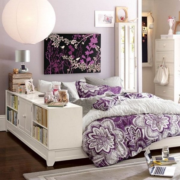 teen girl bedroom ideas bed with storage shelves modern chandelier