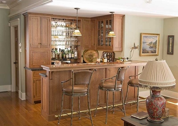 traditional design wooden bar furnitute cabinets bar stools
