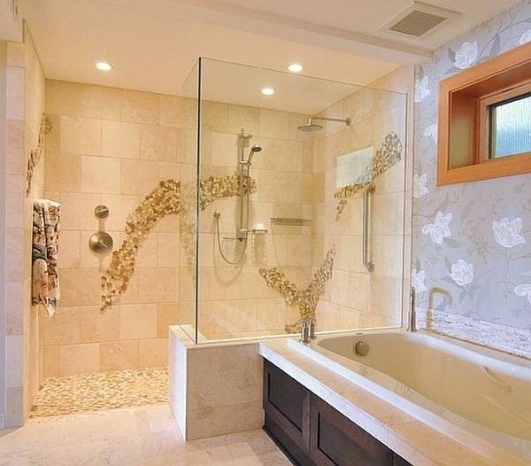 walk in doorless shower awesome bathroom ideas decor