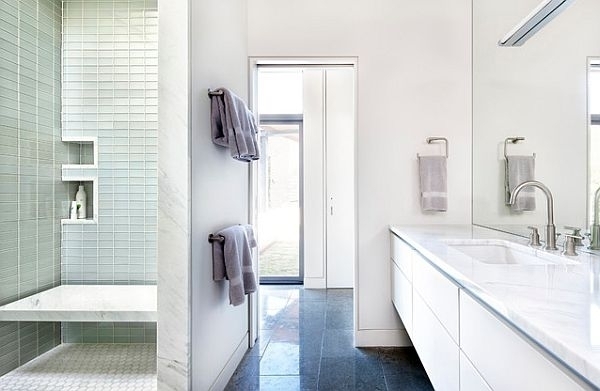 white bathroom furniture modern vanity walk in shower designs