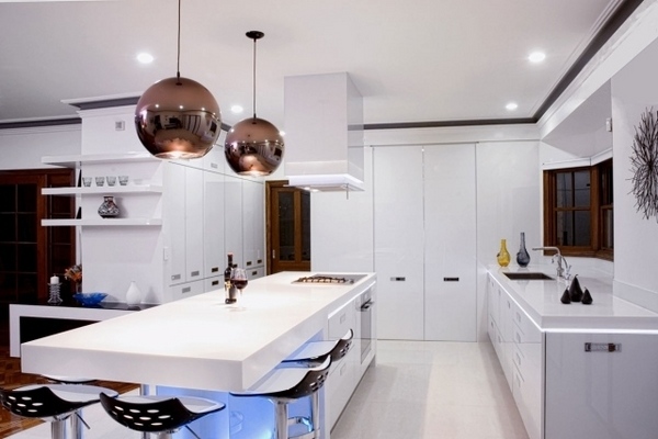 white kitchen modern pendant lighting fixtures