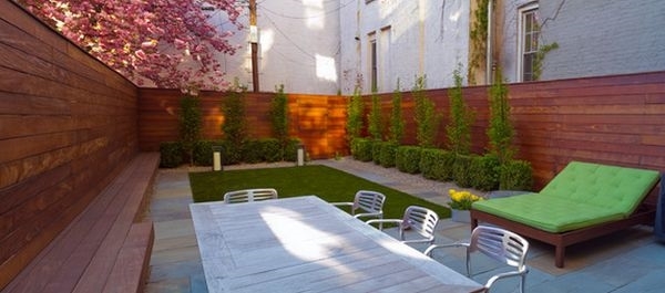 wood fence contemporary patio ideas outdoor furniture