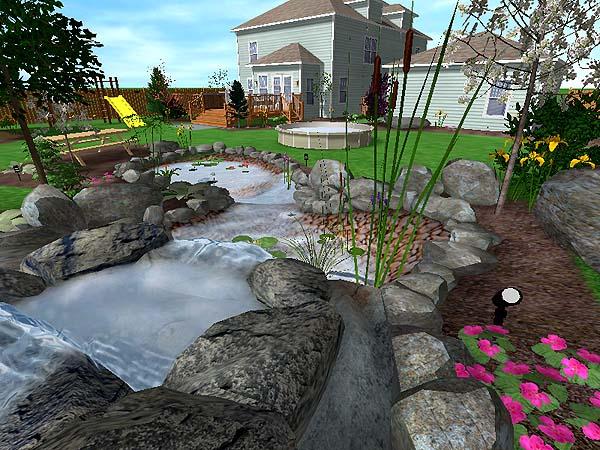 3D Realtime landscaping pro backyard design tools garden planning software