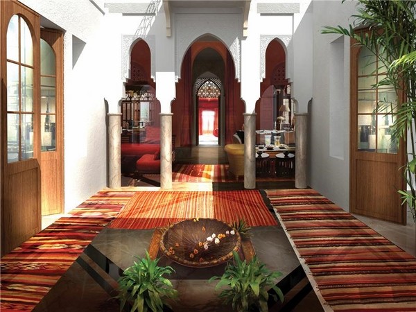 Moroccan interior design colorful area rugs decoration ideas